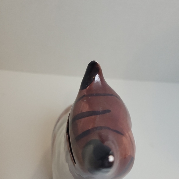 Vintage Hand Painted Ceramic Tabby Cat Bank - Picture 5 of 14